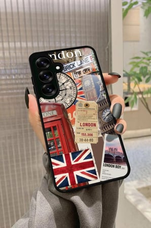 Samsung Galaxy A16 Uyumlu Travel Tasarımlı Parlak Silikon Kılıf