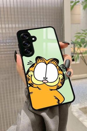 Samsung Galaxy A16 Uyumlu Garfield Tasarımlı Parlak Silikon Kılıf