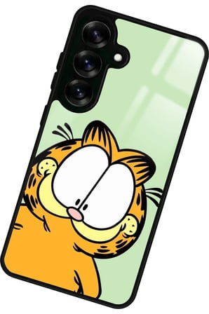 Samsung Galaxy A16 Uyumlu Garfield Tasarımlı Parlak Silikon Kılıf