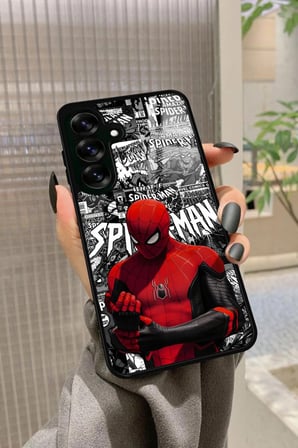 Samsung Galaxy A16 Uyumlu Örümcek Adam Tasarımlı Parlak Silikon Kılıf