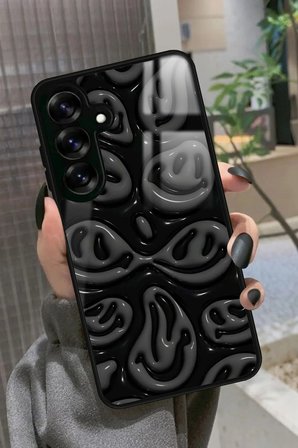 Samsung Galaxy A16 Uyumlu Smile Tasarımlı Parlak Silikon Kılıf