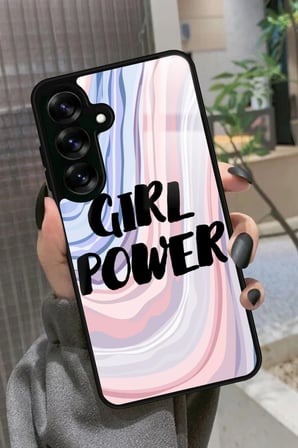 Samsung Galaxy A16 Uyumlu Girl Power Tasarımlı Parlak Silikon Kılıf
