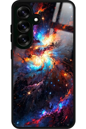Samsung Galaxy A16 Uyumlu Soyut Sanat Tasarımlı Parlak Silikon Kılıf