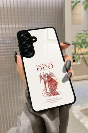 Samsung Galaxy A16 Uyumlu 555 Yazılı Parlak Silikon Kılıf