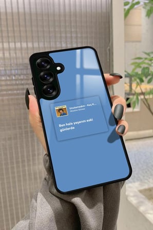 Samsung Galaxy A16 Uyumlu Müslüm Gürses Şarkı Sözü Tasarımlı Parlak Silikon Kılıf