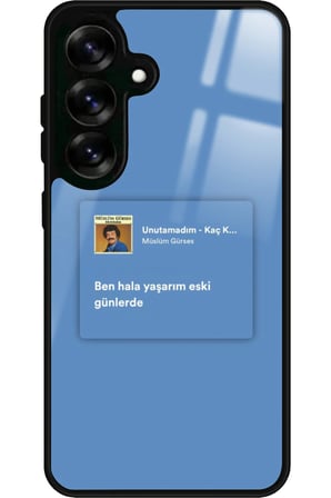 Samsung Galaxy A16 Uyumlu Müslüm Gürses Şarkı Sözü Tasarımlı Parlak Silikon Kılıf