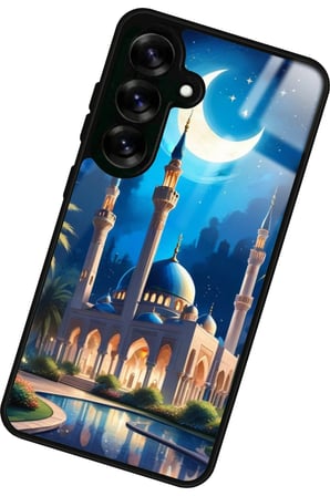 Samsung Galaxy A16 Uyumlu Cami Tasarımlı Parlak Silikon Kılıf