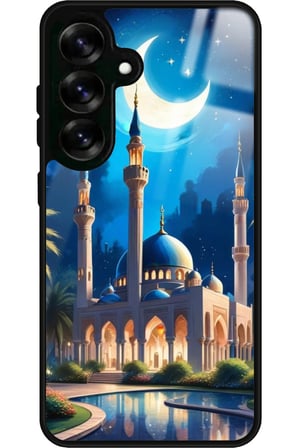 Samsung Galaxy A16 Uyumlu Cami Tasarımlı Parlak Silikon Kılıf