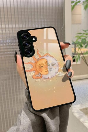 Samsung Galaxy A16 Uyumlu Güneş Tasarımlı Parlak Silikon Kılıf