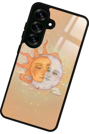 Samsung Galaxy A16 Uyumlu Güneş Tasarımlı Parlak Silikon Kılıf