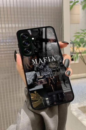 Samsung Galaxy A16 Uyumlu Mafia Tasarımlı Parlak Silikon Kılıf