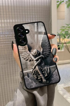 Samsung Galaxy A16 Uyumlu Melek Tasarımlı Parlak Silikon Kılıf