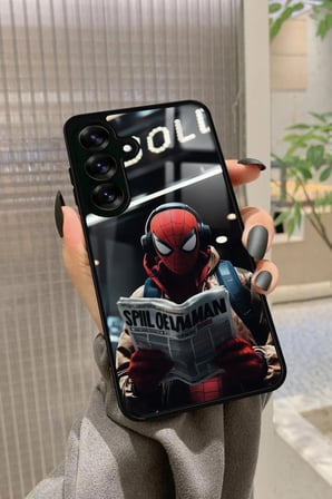 Samsung Galaxy A16 Uyumlu Örümcek Adam Tasarımlı Parlak Silikon Kılıf