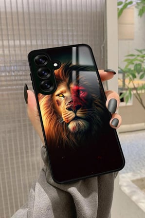Samsung Galaxy A16 Uyumlu Aslan Tasarımlı Parlak Silikon Kılıf