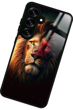 Samsung Galaxy A16 Uyumlu Aslan Tasarımlı Parlak Silikon Kılıf