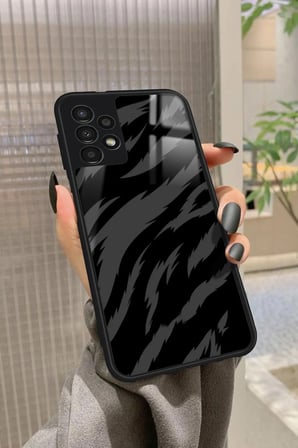 Samsung Galaxy A23 Uyumlu Zebra Tasarımlı Parlak Silikon Kılıf