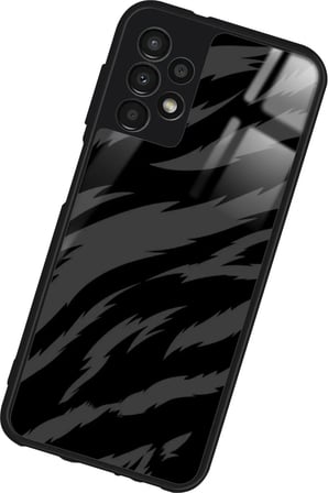 Samsung Galaxy A23 Uyumlu Zebra Tasarımlı Parlak Silikon Kılıf