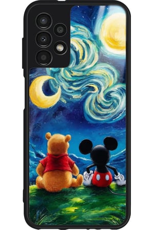 Samsung Galaxy A23 Uyumlu Mıckey Donald Tasarımlı Parlak Silikon Kılıf