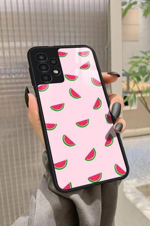 Samsung Galaxy A23 Uyumlu Karpuz Tasarımlı Parlak Silikon Kılıf