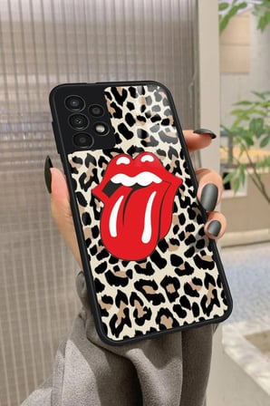 Samsung Galaxy A23 Uyumlu Dudak Tasarımlı Parlak Silikon Kılıf