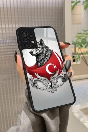 Samsung Galaxy A23 Uyumlu Türk Bayrağı Tasarımlı Parlak Silikon Kılıf