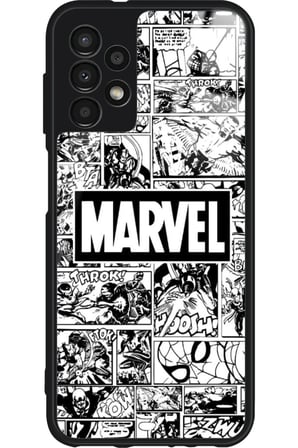 Samsung Galaxy A23 Uyumlu Marvel Tasarımlı Parlak Silikon Kılıf