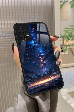 Samsung Galaxy A23 Uyumlu Soyut Sanat Tasarımlı Parlak Silikon Kılıf