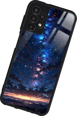 Samsung Galaxy A23 Uyumlu Soyut Sanat Tasarımlı Parlak Silikon Kılıf