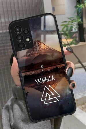 Samsung Galaxy A23 Uyumlu Valhalla Tasarımlı Parlak Silikon Kılıf