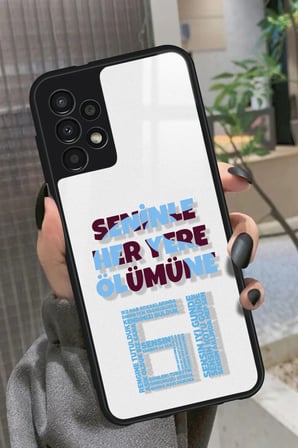 Samsung Galaxy A23 Uyumlu 61 Yazılı Parlak Silikon Kılıf
