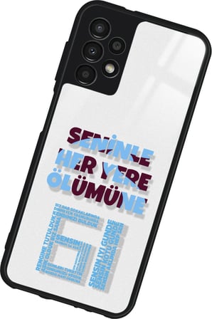 Samsung Galaxy A23 Uyumlu 61 Yazılı Parlak Silikon Kılıf