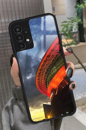 Samsung Galaxy A23 Uyumlu Stadyum Tasarımlı Parlak Silikon Kılıf