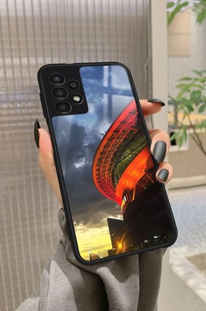 Samsung Galaxy A23 Uyumlu Stadyum Tasarımlı Parlak Silikon Kılıf