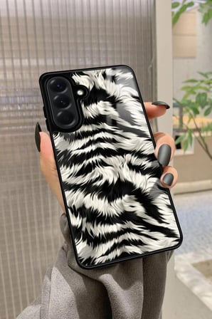 Samsung Galaxy A26 Uyumlu Zebra Tasarımlı Parlak Silikon Kılıf