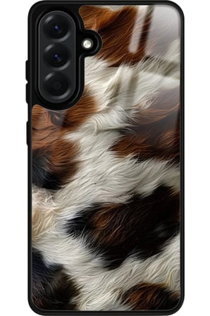 Samsung Galaxy A26 Uyumlu Kahverengi Leopar Tasarımlı Parlak Silikon Kılıf