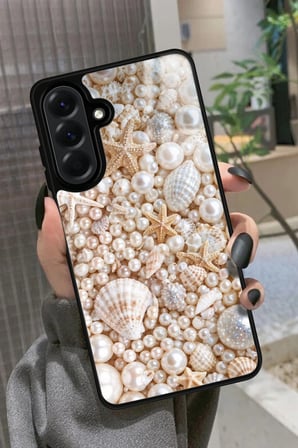 Samsung Galaxy A26 Uyumlu İnci Tasarımlı Parlak Silikon Kılıf