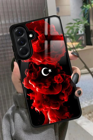 Samsung Galaxy A26 Uyumlu Türk Bayrağı Tasarımlı Parlak Silikon Kılıf