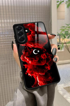 Samsung Galaxy A26 Uyumlu Türk Bayrağı Tasarımlı Parlak Silikon Kılıf