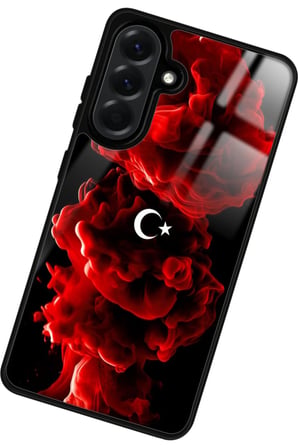 Samsung Galaxy A26 Uyumlu Türk Bayrağı Tasarımlı Parlak Silikon Kılıf