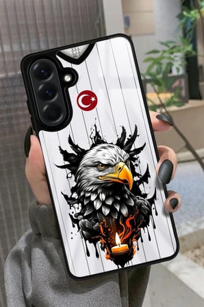 Samsung Galaxy A26 Uyumlu Kartal Tasarımlı Parlak Silikon Kılıf
