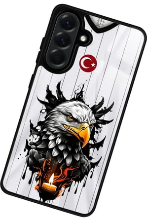 Samsung Galaxy A26 Uyumlu Kartal Tasarımlı Parlak Silikon Kılıf
