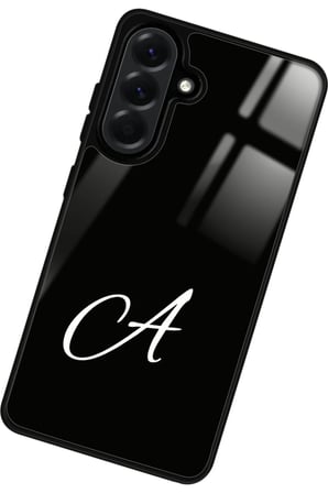 Samsung Galaxy A26 Uyumlu A Harfi Yazılı Parlak Silikon Kılıf