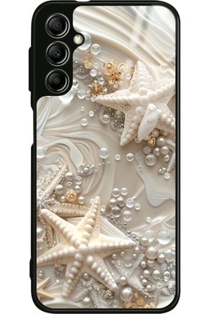 Samsung Galaxy A34 Uyumlu İnci Tasarımlı Parlak Silikon Kılıf