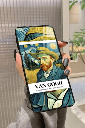 Samsung Galaxy A34 Uyumlu Van Gogh Tasarımlı Parlak Silikon Kılıf