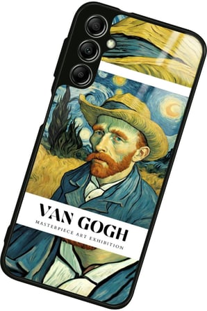Samsung Galaxy A34 Uyumlu Van Gogh Tasarımlı Parlak Silikon Kılıf
