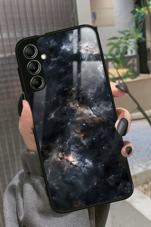 Samsung Galaxy A34 Uyumlu Soyut Sanat Tasarımlı Parlak Silikon Kılıf