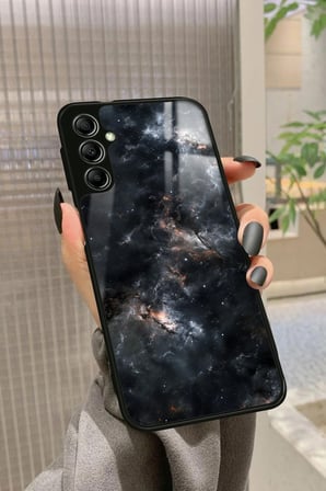 Samsung Galaxy A34 Uyumlu Soyut Sanat Tasarımlı Parlak Silikon Kılıf
