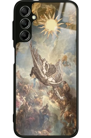 Samsung Galaxy A34 Uyumlu Melek Tasarımlı Parlak Silikon Kılıf