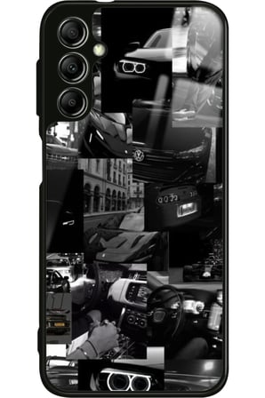 Samsung Galaxy A34 Uyumlu Araba Posteri Tasarımlı Parlak Silikon Kılıf