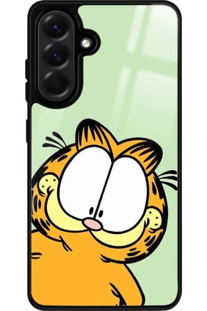Samsung Galaxy A36 Uyumlu Garfield Tasarımlı Parlak Silikon Kılıf